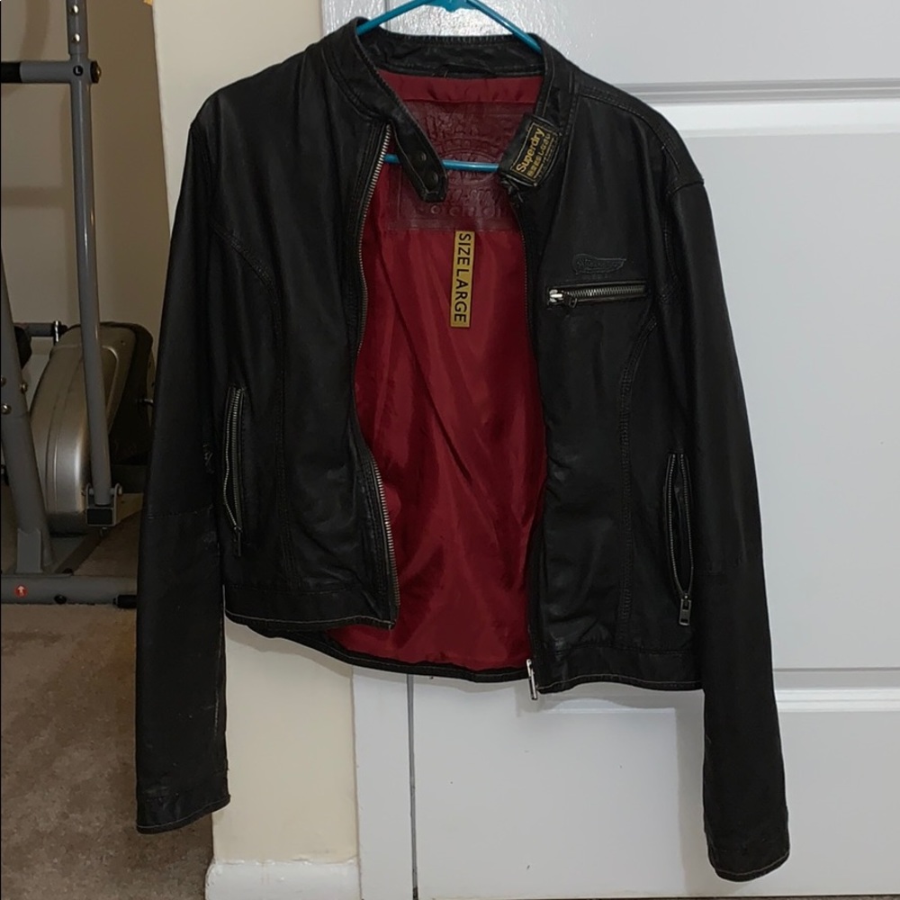 Distressed Leather Jacket Final/Firm Price
